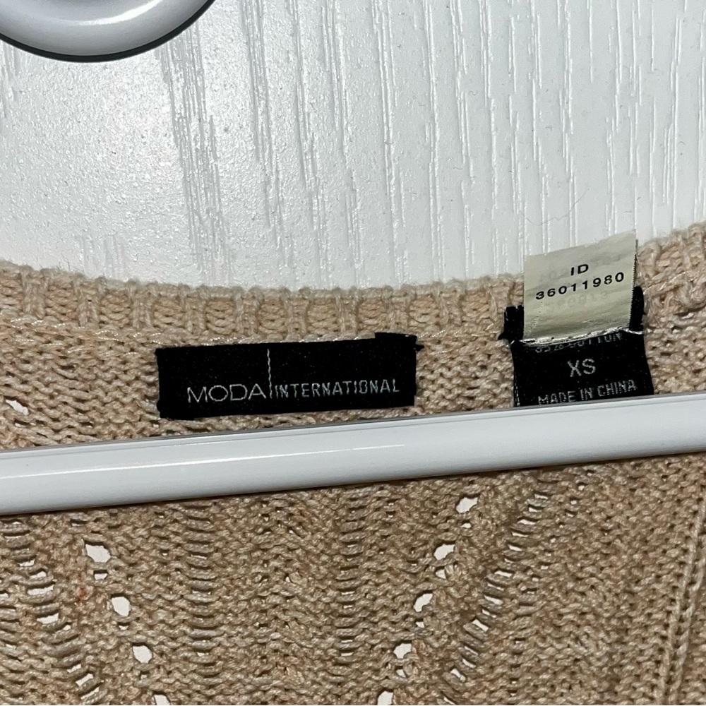 Moda International Beige Long Sleeve Dress - Picture 2 of 2